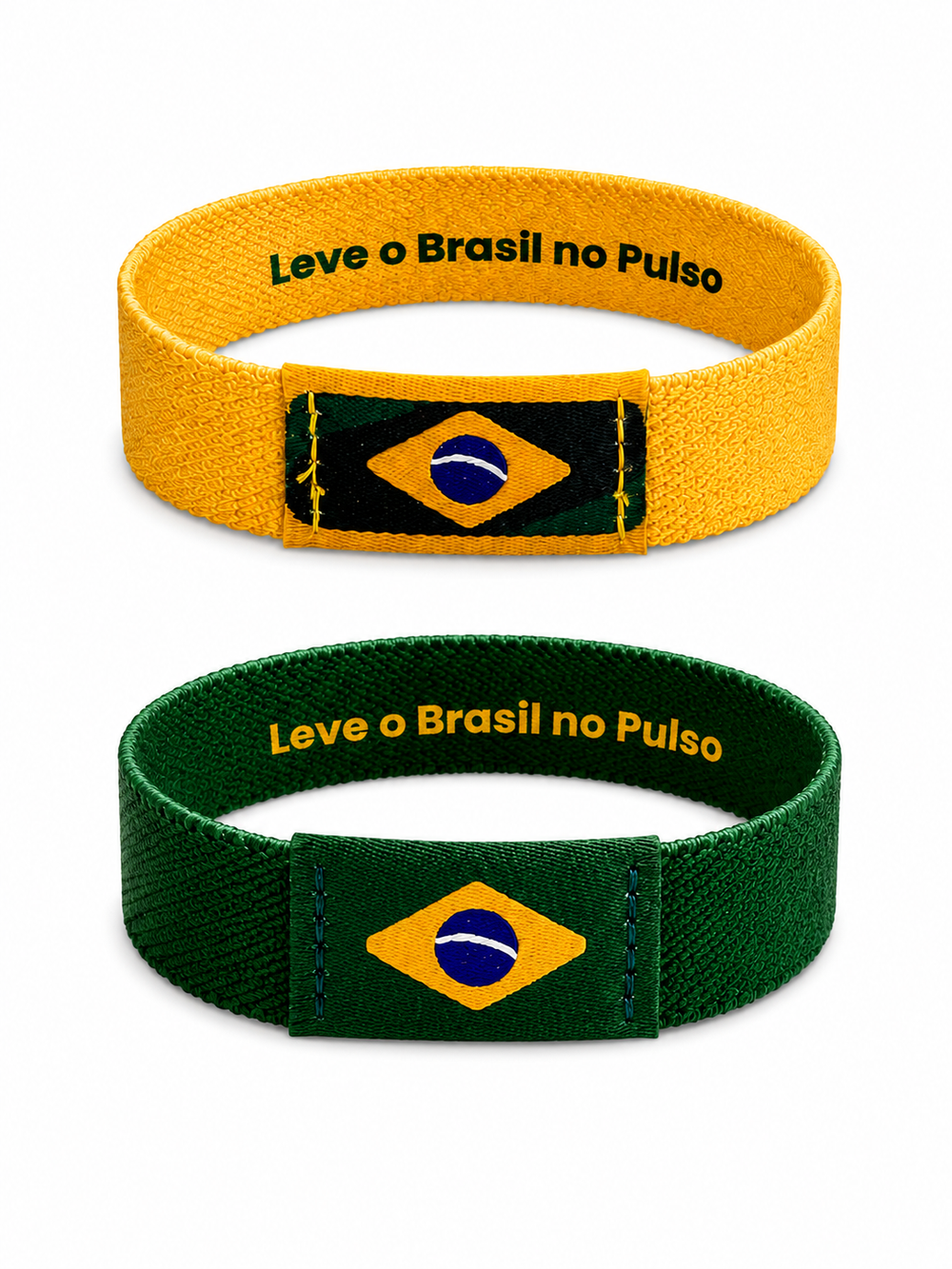 Kit 2 Pulseiras Patriotas com NFC